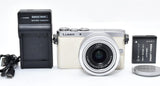 English OK [Near MINT] Panasonic LUMIX DMC-GM1 16.0MP White Digital Camera JAPAN