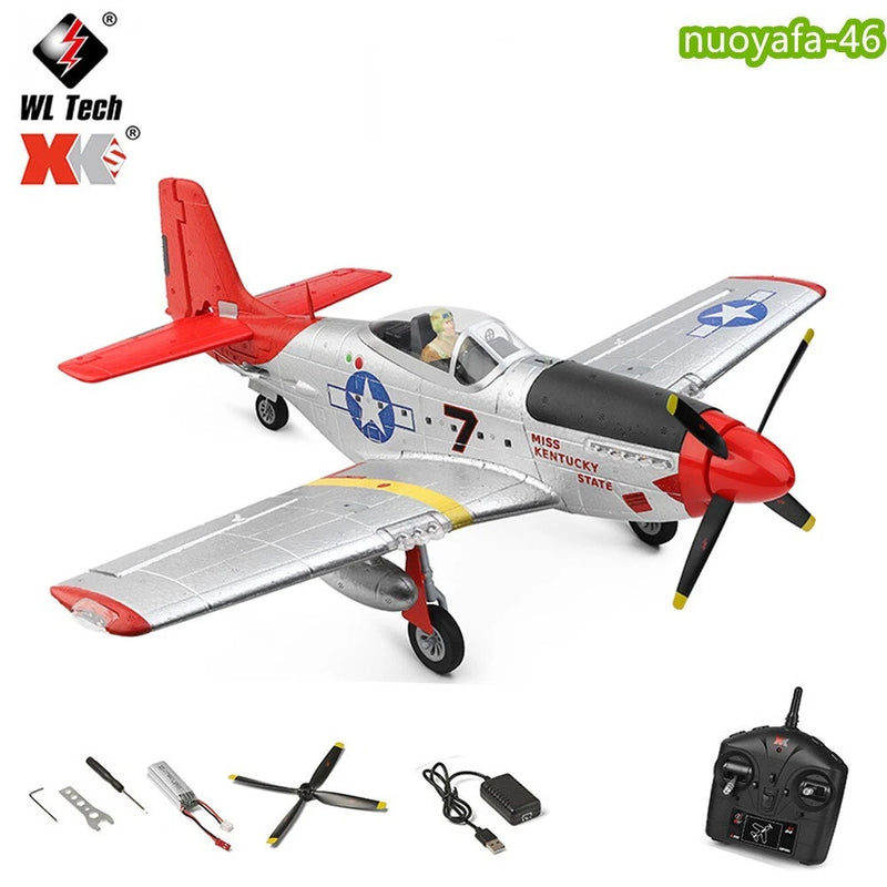 WLtoys XK A280 RC P51 Fighter 4-CH Airplane 3D/6G Fixed Wing Brushless Motor Toy
