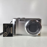 Panasonic Digital Camera Lumix DMC-TZ8 12.1MP Silver Tested *Read*