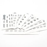 Diorama 1:18/24/35 Car Model Logo Metal Decal 3M Printing Car Emblem Accessories