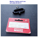 RC helicopter stabilizer seesaw part with Kyosho Genuine Parts package
