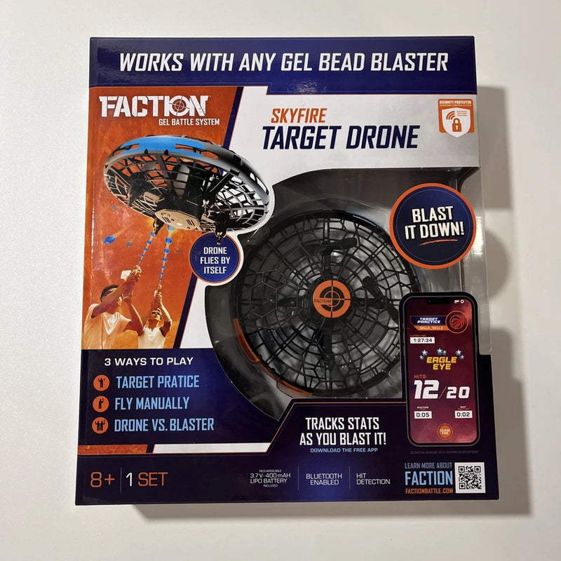 Skyfire Target Drone package with black rotor drone and phone controller