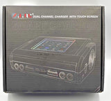 HTRC Lipo Battery Charger Dual Channel with Touchscreen 200W AC/400W DC, 12A¡Á2