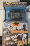 Pyle PSCHD60 action camcorder in retail box with 1080p water proof graphics