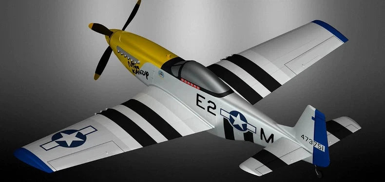 3D-Printed Fixed-Wing Model  P-51 fighter Wingspan: 1200mm FPV Wing RC Model