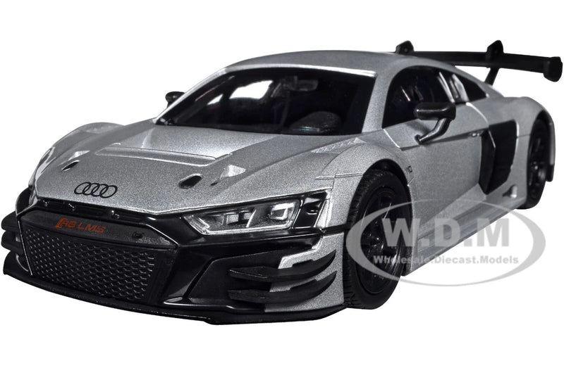 AUDI R8 LMS GT3 SILVER 1/24 DIECAST MODEL CAR BY MOTORMAX 79380