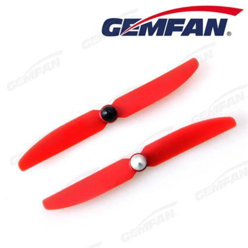 Gemfan 5030 red 2-blade ABS propeller set with black and silver hubs