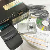 FUJIFILM FinePix J10 Silver Compact Digital Camera Tested Working Japan