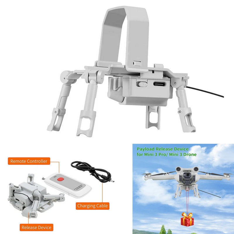 Drone Air-Dropping Payload Release Delivery Device Thrower for DJI Mini 3/3 Pro