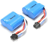 UDI 2 Pieces Replacement Battery for UDI RC UDI001 Venom Speed Boat 7.4V 600mAh