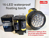 Powerful 16 Led spotlights Torch Long lighting model use 4R25 battery or D batte Battery