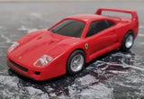 Red 1:38 scale Ferrari F40 toy model car, pullback battery powered