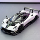 1:32 Pagani Zonda R Model Toy Car Diecast Toy Vehicle Doors Open Pull Back White Battery