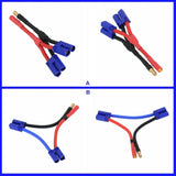 ESC HV HXT 5.5mm 1 Male-/Female+ to 2 Male EC5 Series Parallel Wire Battery FPV
