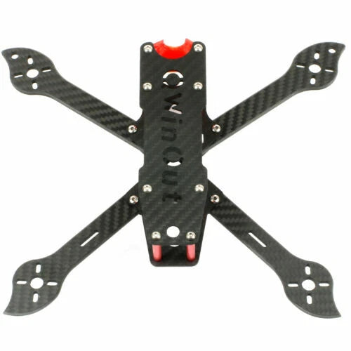JMT 225mm Carbon Fiber FPV Drone Frame Kit with TPU Camera Mount for 19mm camera