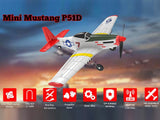RC Plane 2.4G 4CH P51 Mustang Airplane Aerobatic Stunt 761-5 RTF w/Stabilization