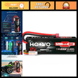 High-Performance 5200mAh 7.4V LiPo Battery Pack - 80C Hard Case, T Plug Connecto Battery