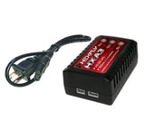 Hexfly HX-A3 LiPo battery charger with balance connectors and power cable