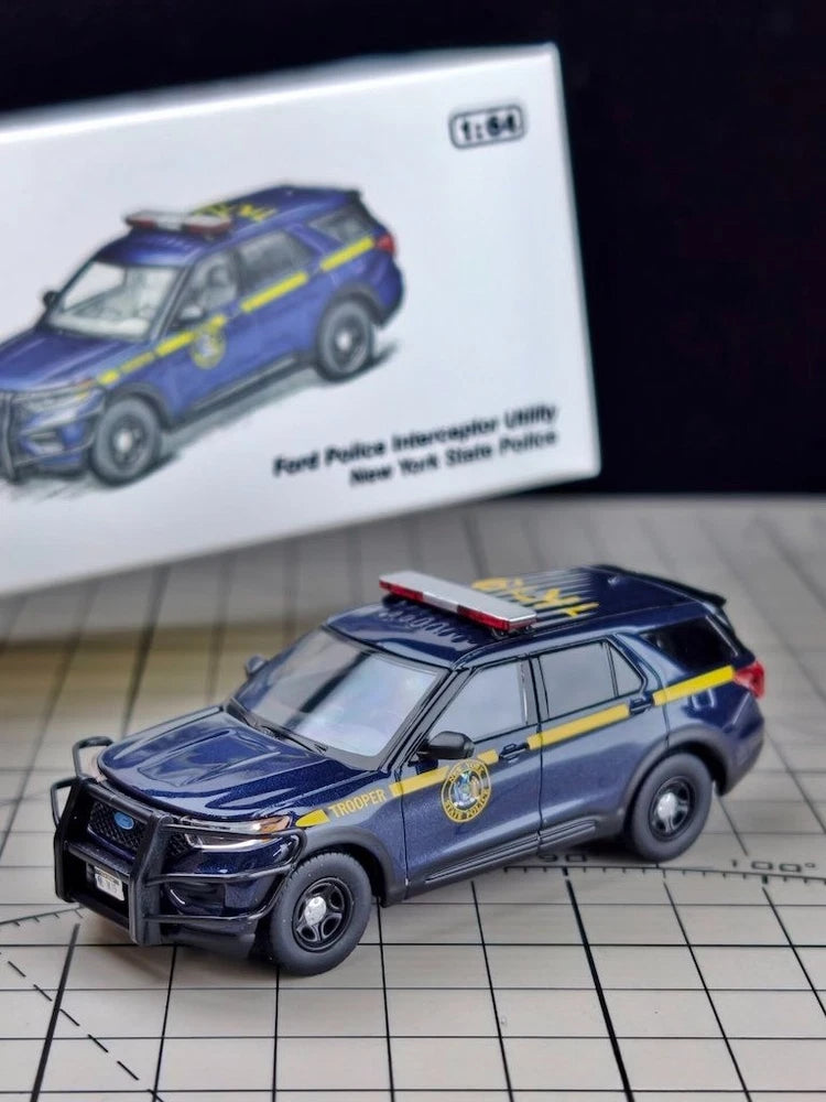 CR 1:64 596 Blue Explorer State Police Model Diecast Metal Car