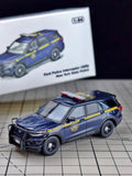 CR 1:64 596 Blue Explorer State Police Model Diecast Metal Car