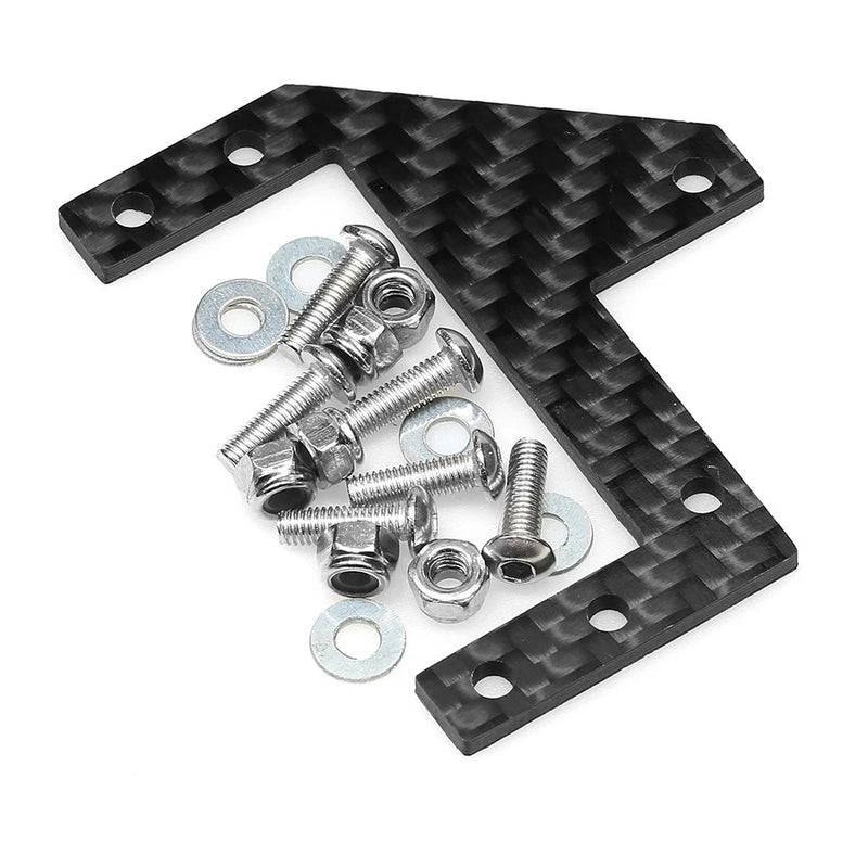 Carbon Fiber Three-Point Fixed Servo Base Compatible with TAMIYA CC01 RC Car