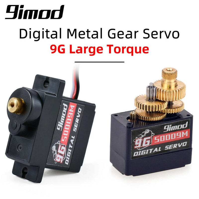 S0009M 9g Metal Gear 1.4KG Digital Servo for 1:24 RC Car RC Fixed-Wing Airplane