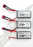 3X 7.4V 1600mAh Lipo T-Plug Battery for RC Racing Cars 853462 3 X Batteries ??