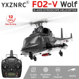 YUXIANG F02-V RC Helicopte Airwolf 1/34 3D 6CH 6-Axis Gyro Brushless Aircraft