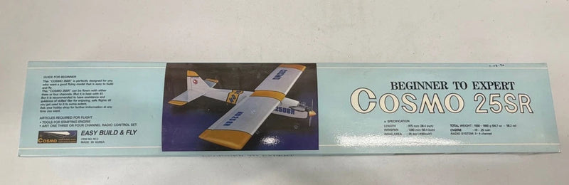 Cosmo 25 SR 50?? Wingspan Vintage RC Trainer Sport Model Kit - .25 Size Airplane