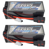 NHX RC 4S 15.2V 6000mAh 150C + Graphene LiPo-HV Battery (2) w/ QS8 Hardcase Battery