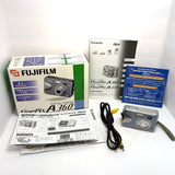 FUJIFILM Finepix A360 4.1MP Digital Compact Blue Camera Tested & Works No Card