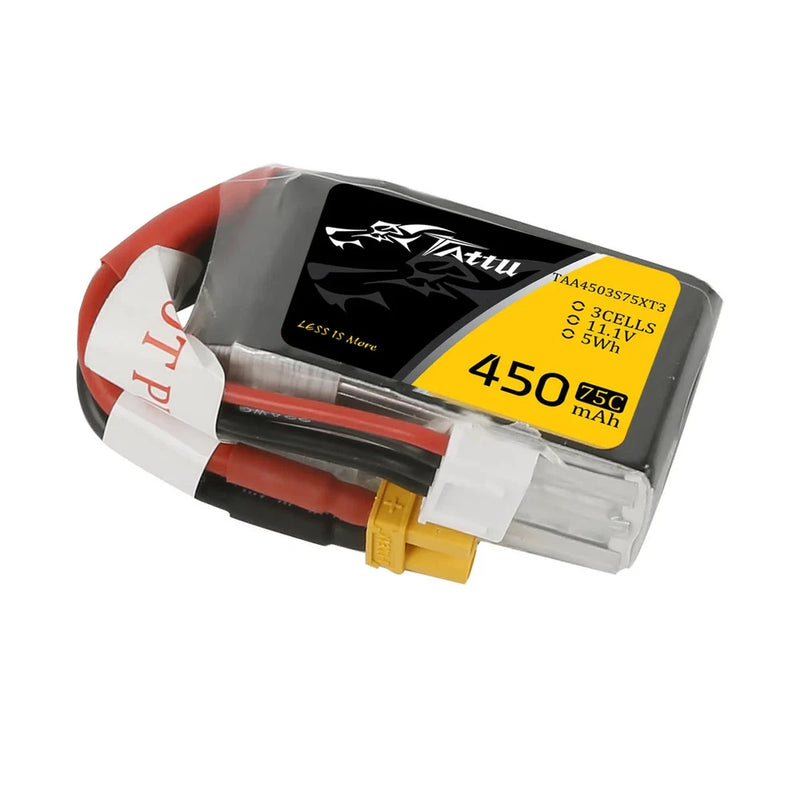 TAA4503S75XT3 TATTU 3S 450MAH 75C 11.1V LIPO BATTERY PACK: XT30 Battery