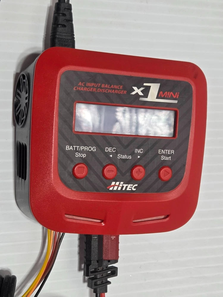 Hitec X1 Mini AC Balance Charger Discharger RC Battery With XH Adapter Converter