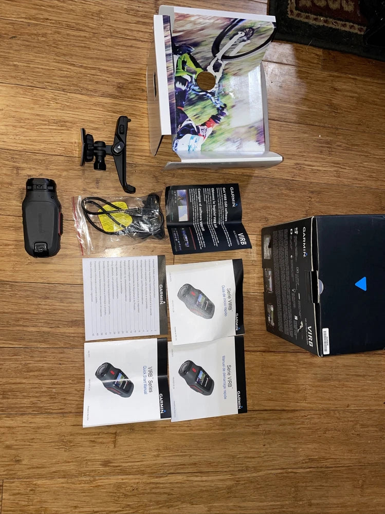Garmin Virb Camcorder Black Sport Camera Recorder Action Cam + Mount *Mint*