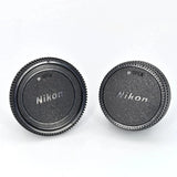 Nikon Rear Lens Cap + Front Camera Body Cover For Nikkor F/AF/AIS/AI/AIS/DX/FX