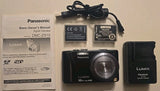 Panasonic LUMIX DMC-ZS10 14.1MP GPS 3D iA Digital Camera Charger & 3 Batteries
