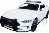 2018 FORD MUSTANG GT UNMARKED POLICE WHITE 1/24 DIECAST MODEL BY MOTORMAX 76979