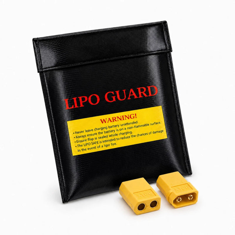 XT60 +  LiPo Battery Safe Bag Fireproof Storage RC Drone FPV Charging Case Bag