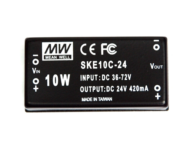 1pc SKE10C-24 DC to DC Converter Vin=48V Vout=24V Iout=420mA Po= 10W Mean Well