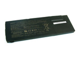SONY VAIO laptop battery pack with label and barcode sticker, dark casing