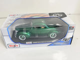 Maisto 1:18 1939 Ford Deluxe Coupe Green Diecast Model Car Special Edition NIB