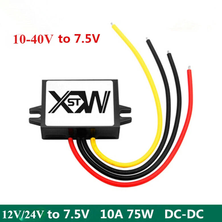 12V/24V to 7.5V 10A 75W power converter buck module 10-40VDC to 7.5V