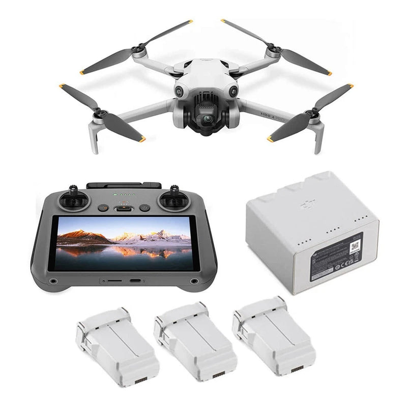 DJI Mini 4 Pro Fly More Combo Plus (DJI RC 2, Three Batteries Plus) Camera Drone