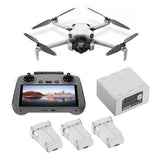 DJI Mini 4 Pro Fly More Combo Plus (DJI RC 2, Three Batteries Plus) Camera Drone