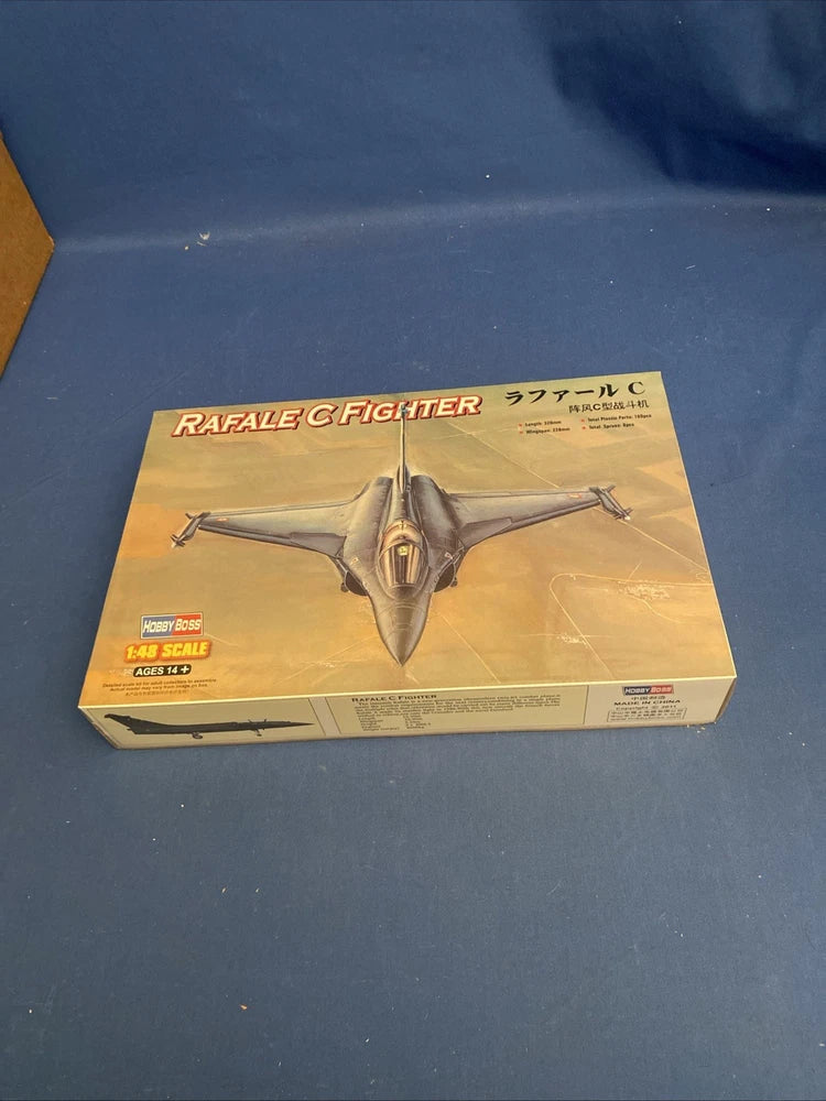 Hobby Boss Rafale C Fighter model airplane kit box, sealed packaging artwork