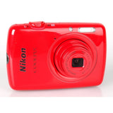 Nikon Coolpix S01 Digital Camera 10.10 MP 3x Optical Zoom English Language Red