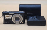 PANASONIC LUMIX DMC-FS35 16.1MP Digital Camera With Charger And Case. Black.
