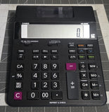 Casio HR-200RC 12 Digit Printing Calculator Black Desktop Adding Machine Busines Converter