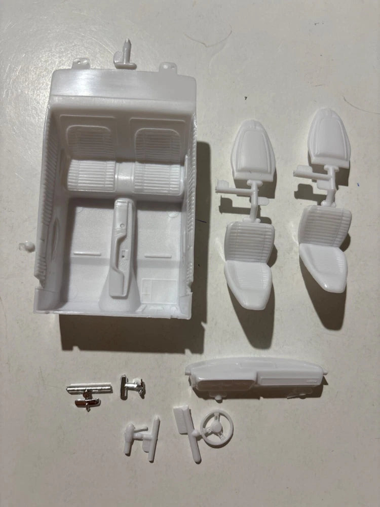 Model Car Parts - Revell Dom's '71 Plymouth GTX interior tub & parts ONLY 1/24