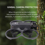 For DJI Avata 2 Drone Black Gimbal Lens Bumper Protection / Lens Cap Accessories Drone